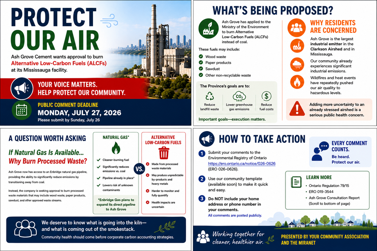 Deadline looms for public feedback on Ash Grove Cement's propsed Alternative Low-Carbon Fuels (ALCFs)